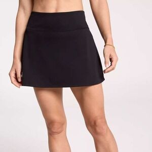 Oalka Athletic Skirt Black Womens Activewear Tennis Golf Skort Size M